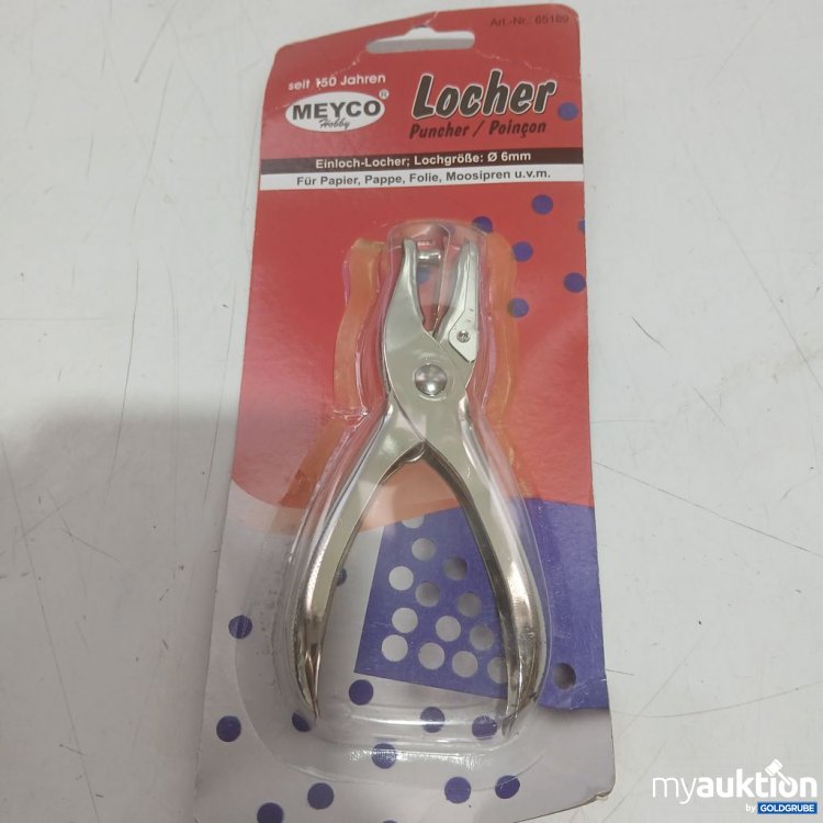 Artikel Nr. 929922 Artikel Nr. 929922: Meyco Locher Einloch-Locher 6 mm Art.Nr: 65189
