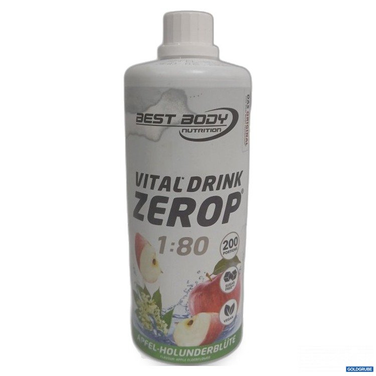 Artikel Nr. 461923 Artikel Nr. 461923: Best Body, Vital Drink Zerop 1:80, Apfel-Holunderblüte 1000ml