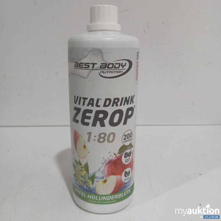 Artikel Nr. 461923 Artikel Nr. 461923: Best Body, Vital Drink Zerop 1:80, Apfel-Holunderblüte 1000ml