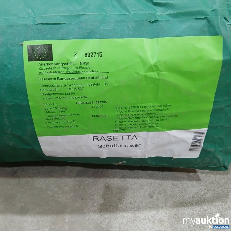 Artikel Nr. 466923 Artikel Nr. 466923: Rasetta Rasensamen 10,00 kg