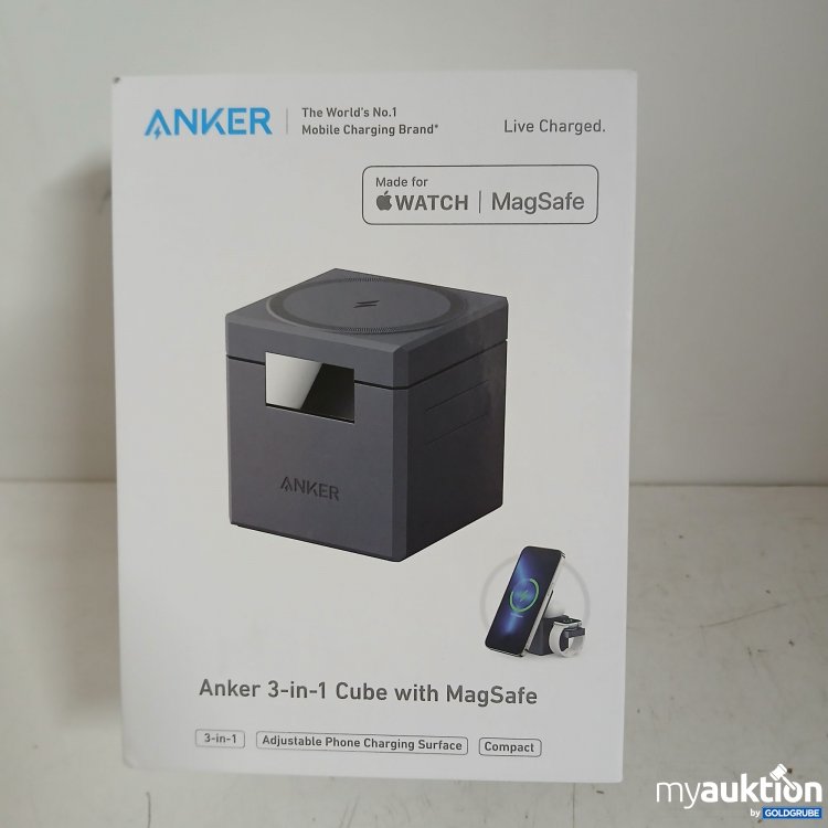 Artikel Nr. 824923 Artikel Nr. 824923: Anker 3-in-1 MagSafe Cube