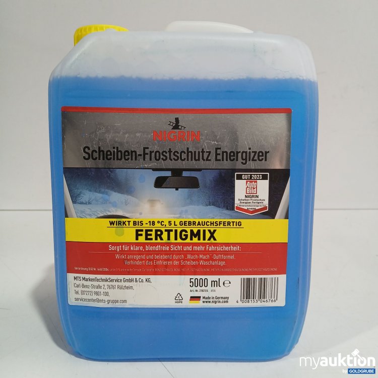 Artikel Nr. 920923 Artikel Nr. 920923: Nigrin Scheiben Frostschutz Energizer fertigmix 5L