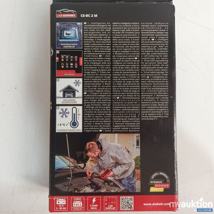 Artikel Nr. 987923 Artikel Nr. 987923: Einhell Batterie-Ladegerät für Autobatterien, CE-BC 2 M