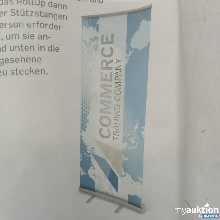 Artikel Nr. 524924: Roll-Up für Plakate mit Standfüßen in silber + Tragetasche Breite: ca. 87 cm