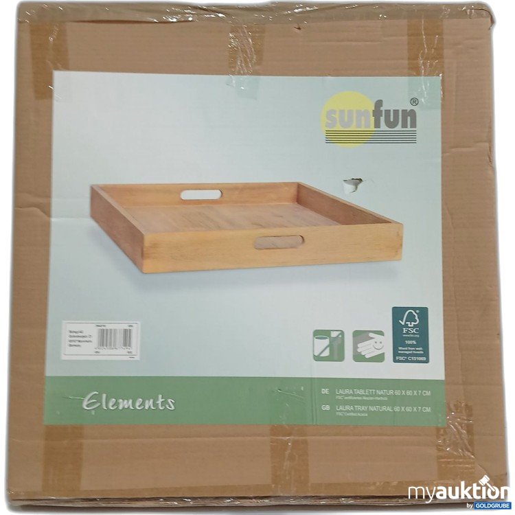 Artikel Nr. 970924: Laura Tablett Natur 60x60x7cm 