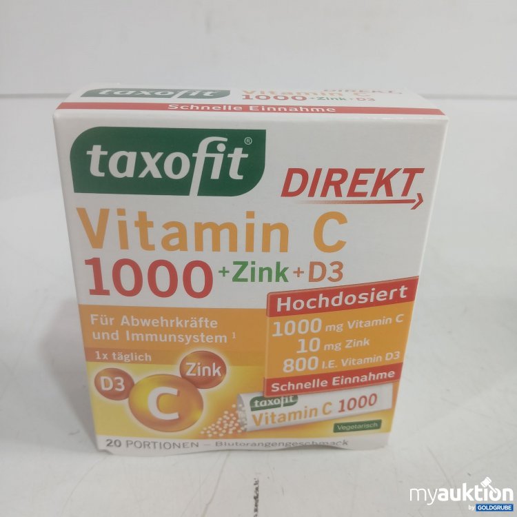 Artikel Nr. 992924: Taxofit Direkt Vitamin C 1000 + Zink + D3 20Portionen 