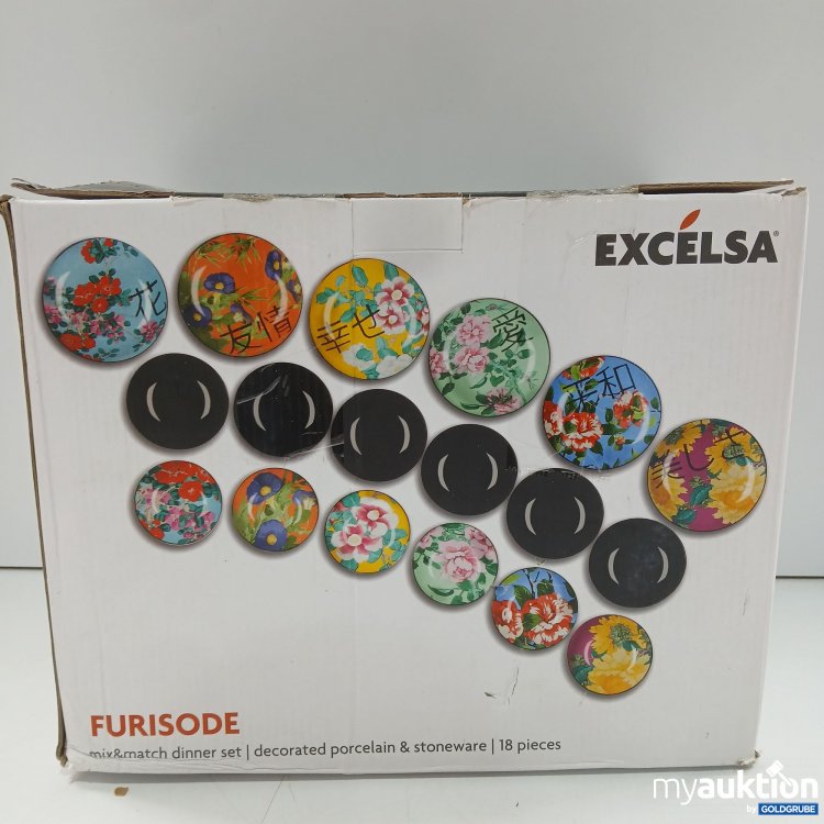 Artikel Nr. 963925: Excelsa Tellerset  Furisode 18 teilig