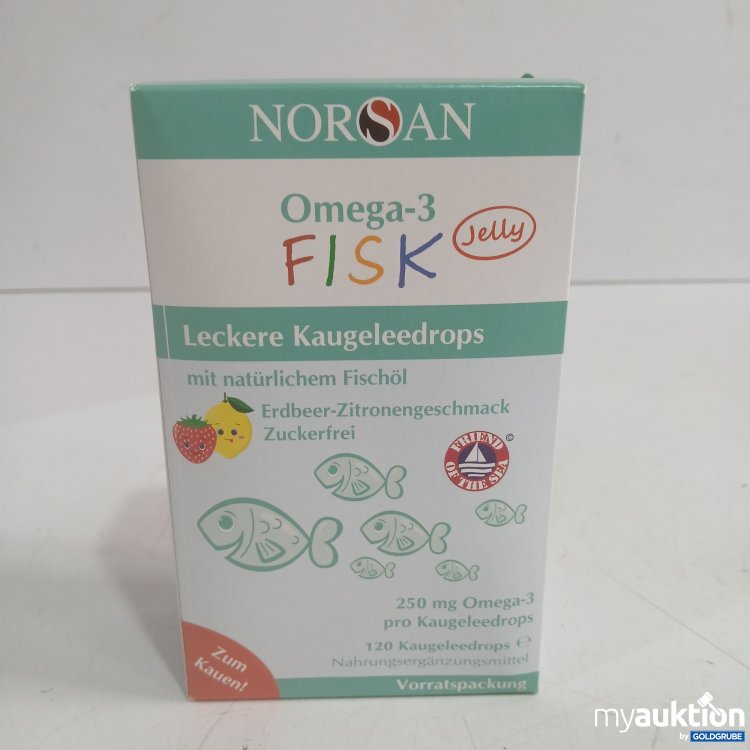 Artikel Nr. 992925 Artikel Nr. 992925: Norsan Omega-3 Fisk leckere Kaugeleedrops 120Stk