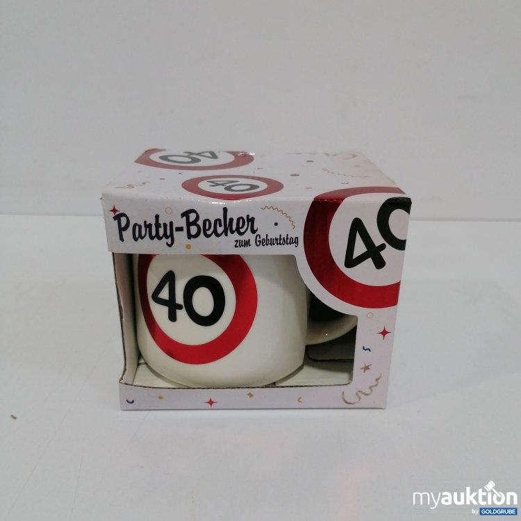 Artikel Nr. 359926: Partybecher zum Geburtstag "40"