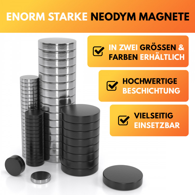 Artikel Nr. 381926 Artikel Nr. 381926: Mini Magnet Schwarz 100 Stück