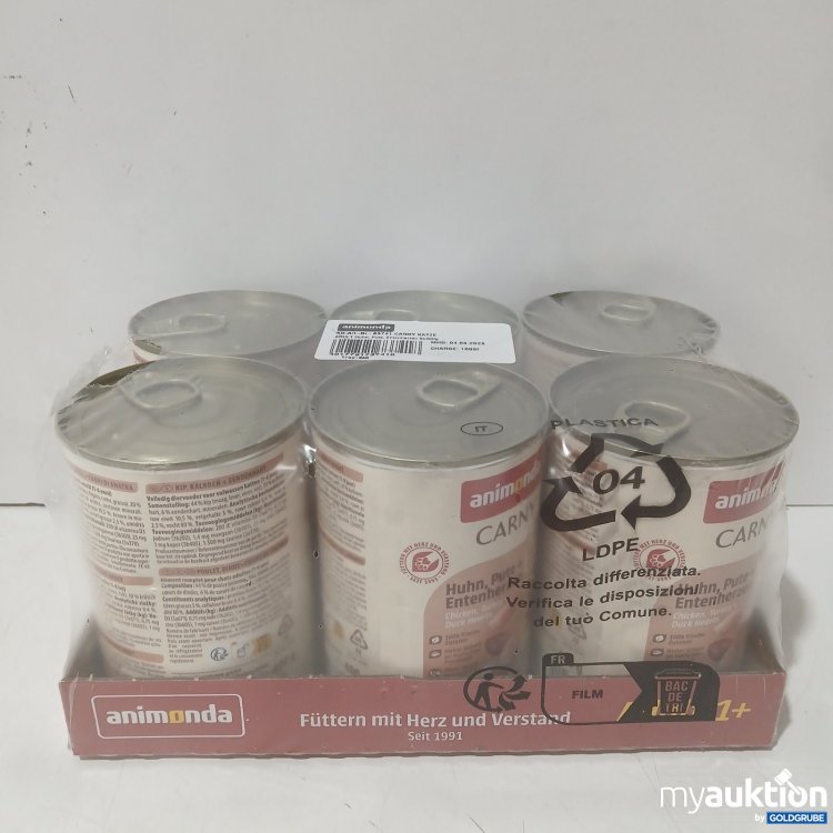 Artikel Nr. 471926 Artikel Nr. 471926: animonda Katzenfutter 6 x 400g (Huhn, Pute & Entenherzen)