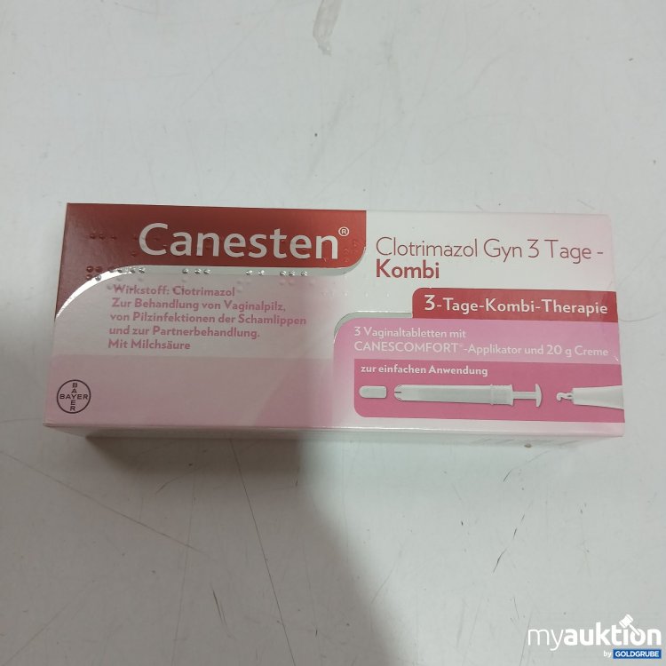 Artikel Nr. 522926 Artikel Nr. 522926: Canesten 3 Vaginaltabletten 3 Tage kombi