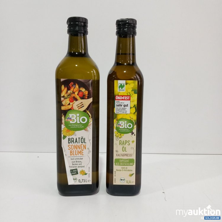 Artikel Nr. 819926: DM Bio 1x Bratöl Sonnenblume 0.75 L, 1x Rapsöl 0.5L