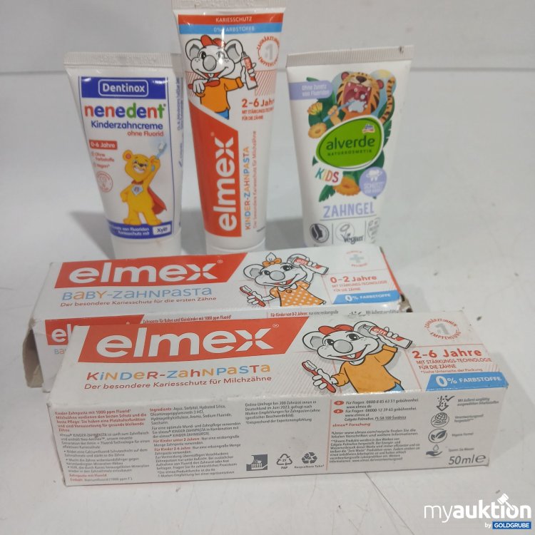 Artikel Nr. 885926: Diverse Kinder Zahnpasta / Zahngel 