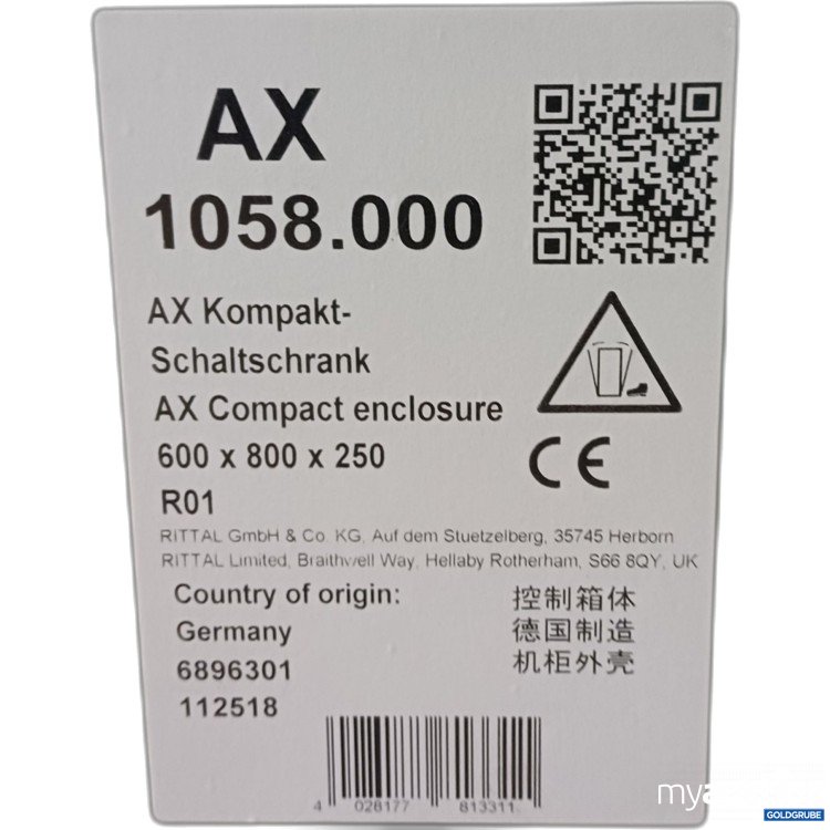 Artikel Nr. 981926 Artikel Nr. 981926: Kompakt Schaltschrank AX 1058000, 600x800x250mm