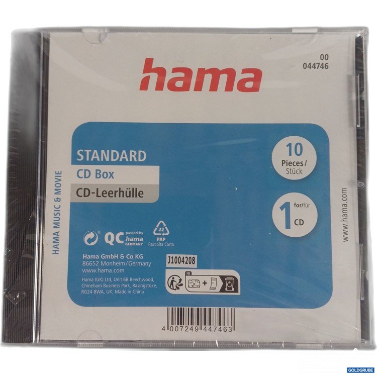 Artikel Nr. 987926 Artikel Nr. 987926: Hama CD-Leerhülle, 10Stk