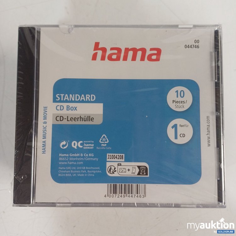 Artikel Nr. 987926 Artikel Nr. 987926: Hama CD-Leerhülle, 10Stk