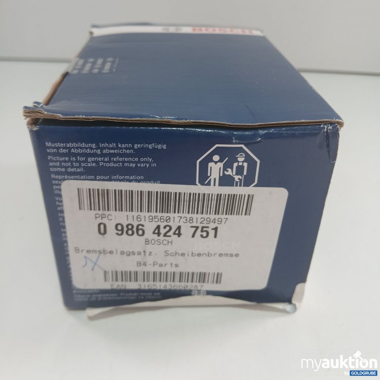 Artikel Nr. 832927 Artikel Nr. 832927: Bosch Scheibenbremsbeläge 0986424751