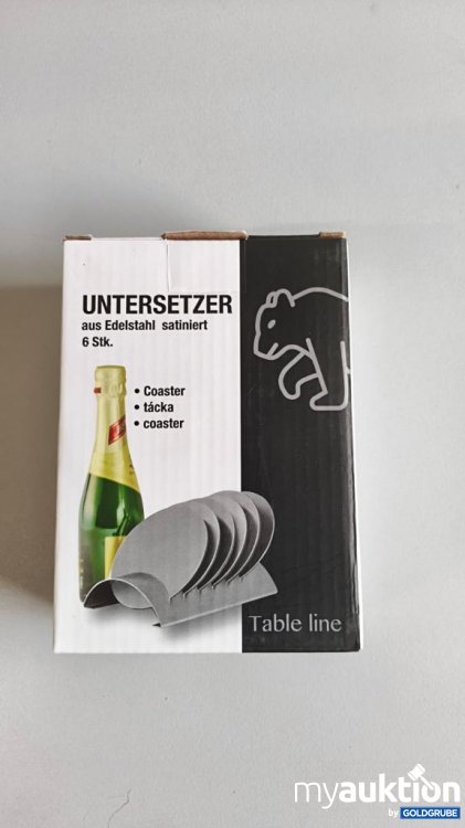 Artikel Nr. 928927: Table line Untersetzer aus Edelstahl 6 Stk. Berndorf