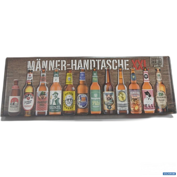 Artikel Nr. 969927: Original Kalea Männer-Handtasche XXL 12Biersorten 