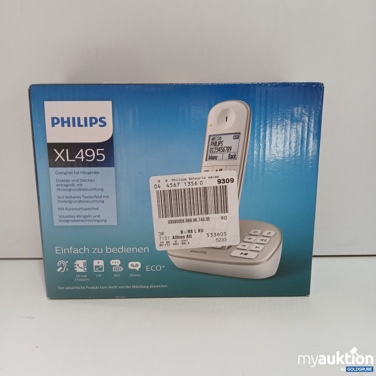 Artikel Nr. 361928 Artikel Nr. 361928: Philips XL495 Telefon