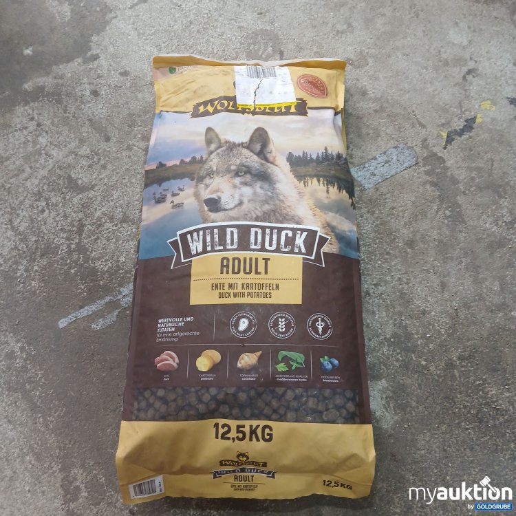 Artikel Nr. 990928 Artikel Nr. 990928: Wolfsblut Wild Duck Adult Hundefutter Ente mit Kartoffeln 12,5kg