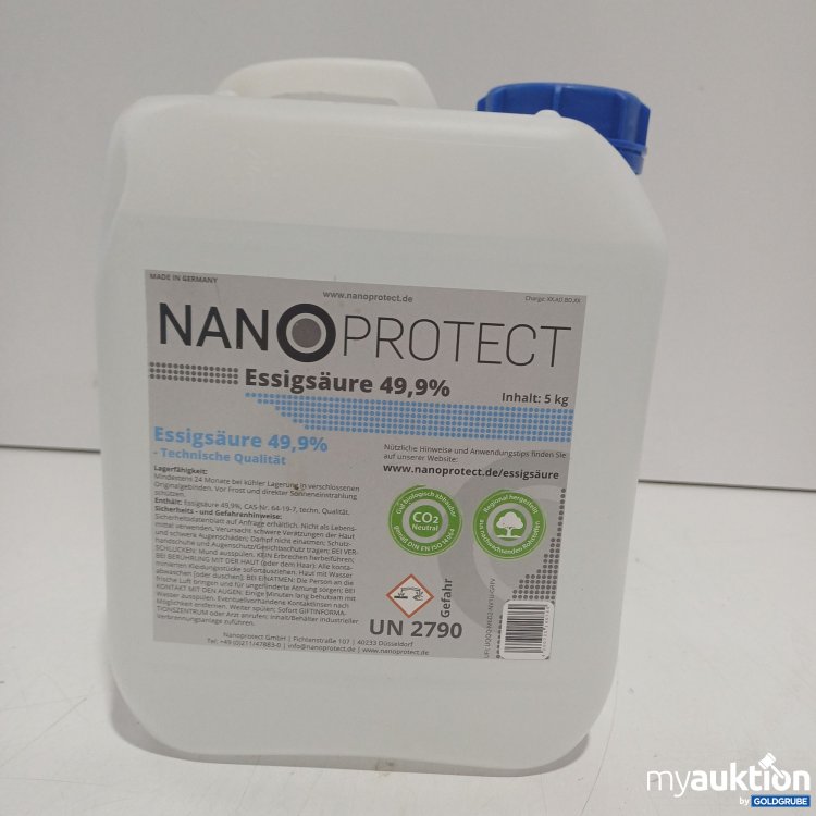 Artikel Nr. 995928 Artikel Nr. 995928: Nano Protect Essigsäure 49,9% 5L