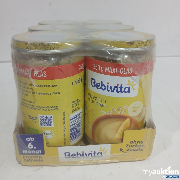 Artikel Nr. 461929 Artikel Nr. 461929: Bebivita Müesli in Früchten, ab 6.Monat, 6x250g