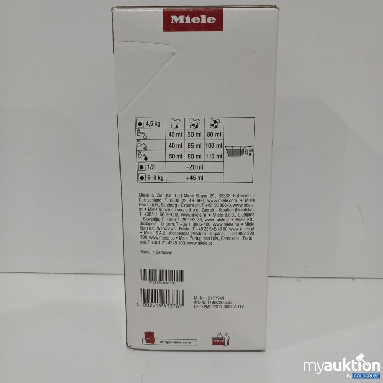 Artikel Nr. 814929 Artikel Nr. 814929: Miele Ultra White 1,134 kg, 11997266EU3