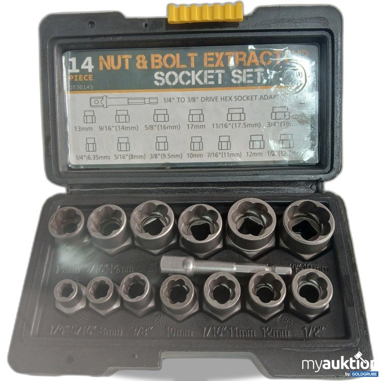 Artikel Nr. 955929 Artikel Nr. 955929: 14Nut & Bolt Extractor Socket Set