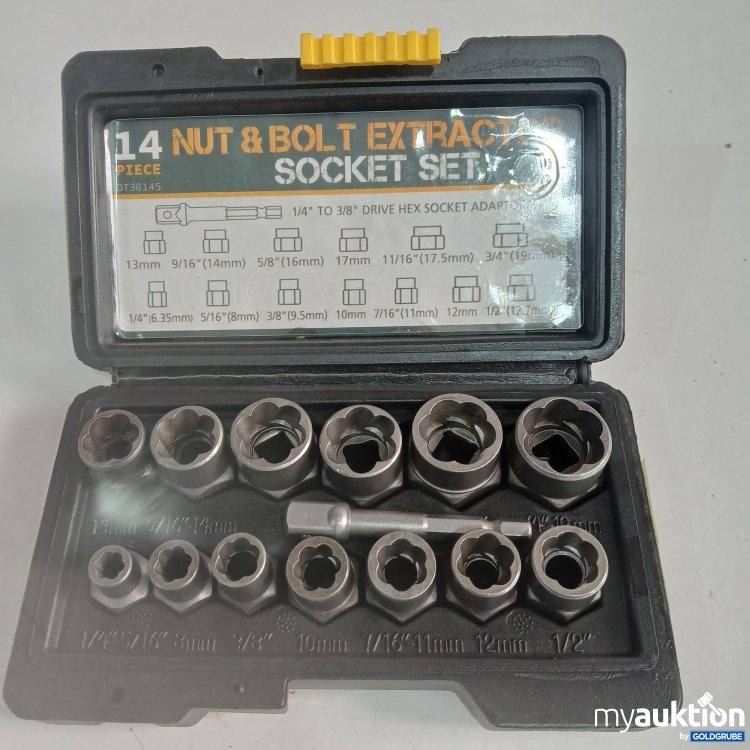 Artikel Nr. 955929 Artikel Nr. 955929: 14Nut & Bolt Extractor Socket Set