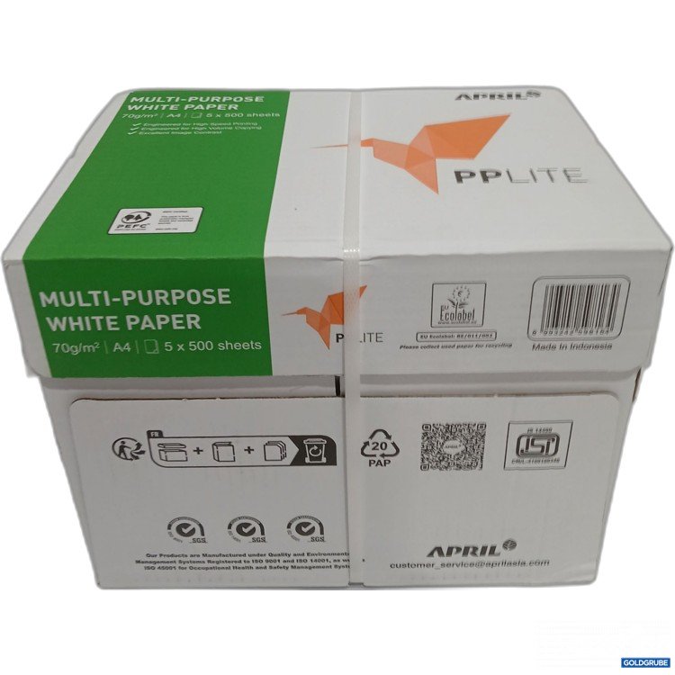 Artikel Nr. 959929: APRIL PPLITE Multi-Purpose Withe Paper A4 5x500 sheets 70g/m²
