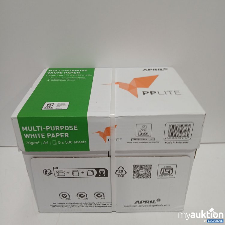 Artikel Nr. 959929: APRIL PPLITE Multi-Purpose Withe Paper A4 5x500 sheets 70g/m²