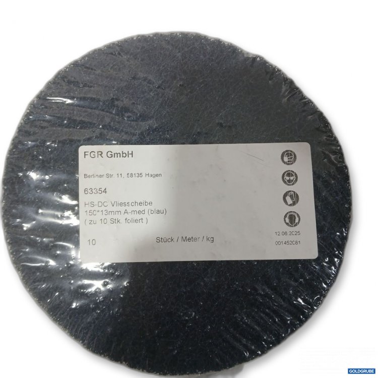 Artikel Nr. 441930: FGR GmbH HS-DC VliesScheibe 15x13 mm A-med (blau)