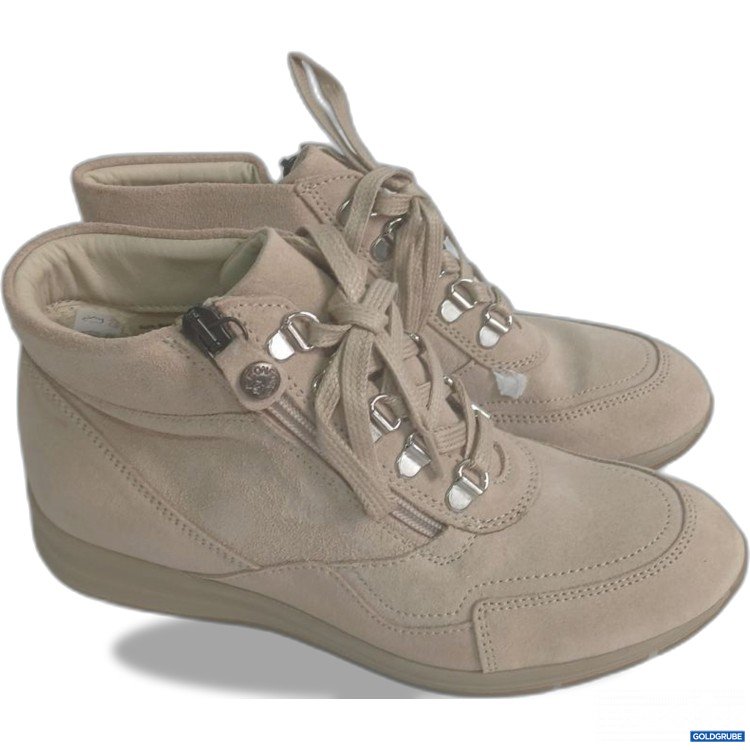 Artikel Nr. 930930 Artikel Nr. 930930: Airsoft modern+ Kiarte Stiefelette beige aus Veloursleder Gr 37