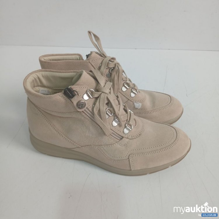 Artikel Nr. 930930 Artikel Nr. 930930: Airsoft modern+ Kiarte Stiefelette beige aus Veloursleder Gr 37