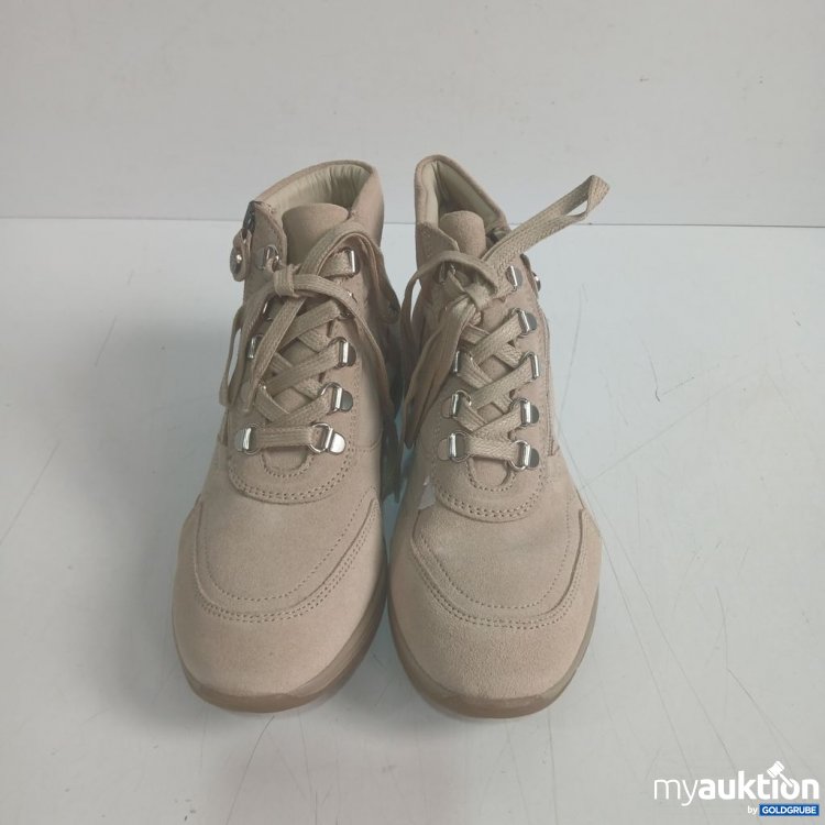 Artikel Nr. 930930 Artikel Nr. 930930: Airsoft modern+ Kiarte Stiefelette beige aus Veloursleder Gr 37