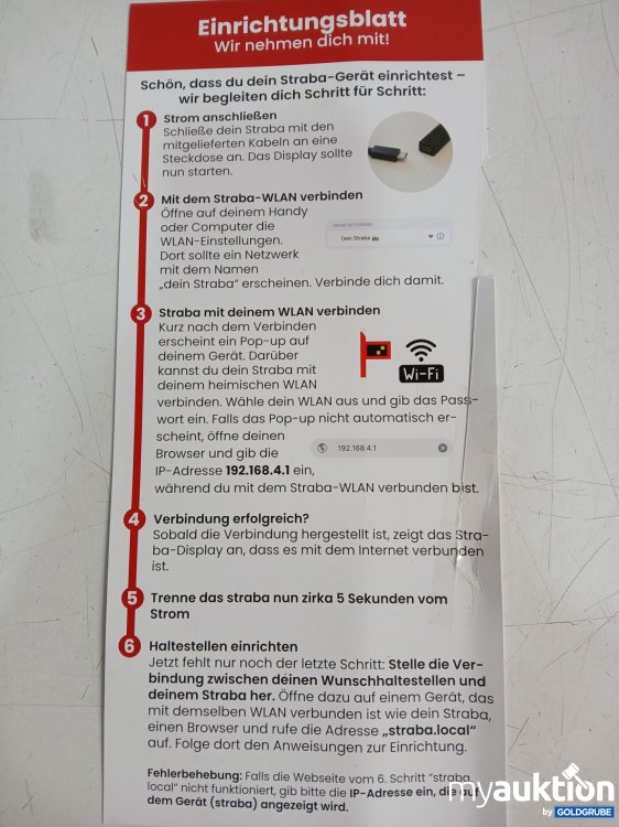 Artikel Nr. 994930 Artikel Nr. 994930: DEIN STRABA GERÄT Haltestelle