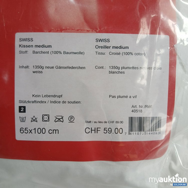 Artikel Nr. 921931: Dor Swiss Kissen Medium 65x100cm