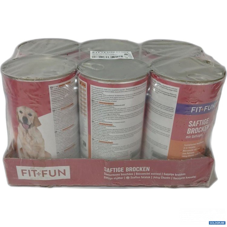 Artikel Nr. 976931: FIT+FUN Saftige Brocken Hundefutter Geflügel 6×1240g