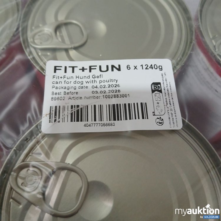 Artikel Nr. 976931: FIT+FUN Saftige Brocken Hundefutter Geflügel 6×1240g