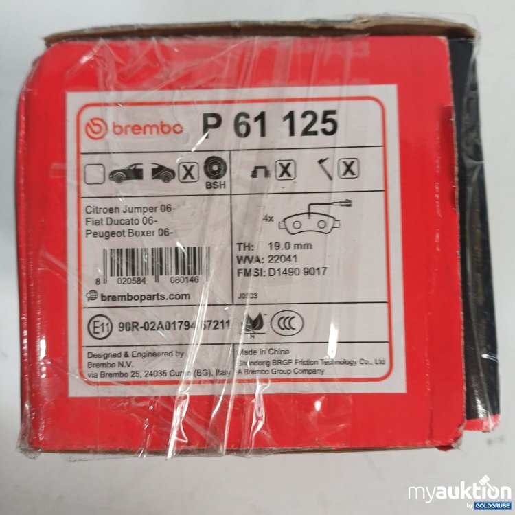 Artikel Nr. 987931 Artikel Nr. 987931: Brembo Bremsklötze P61125
