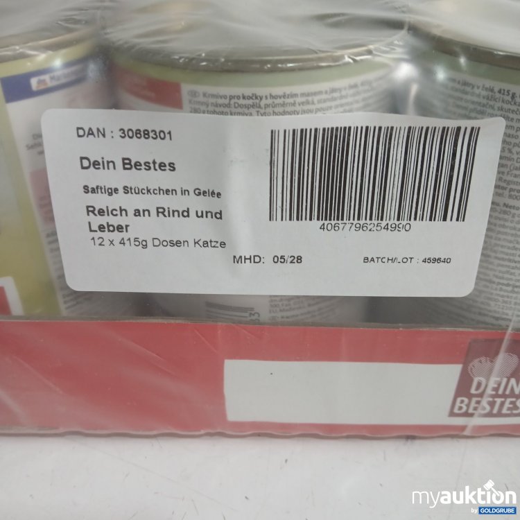 Artikel Nr. 464932: Dein Bestes Katzenfutter Rind und Leber in Gelee