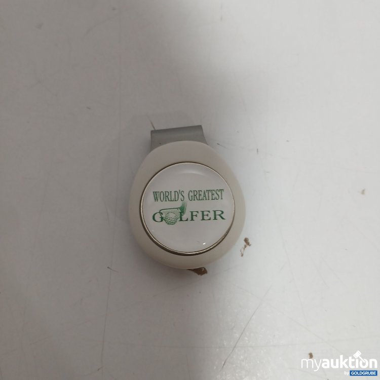 Artikel Nr. 971932 Artikel Nr. 971932: Pitchfix Hat Clip Weiß mit World's Greatest Golfer Aufschrift