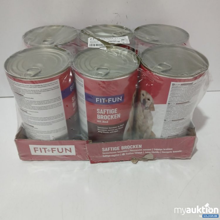 Artikel Nr. 976932: FIT+FUN Saftige Brocken mit Rind 6x400 g