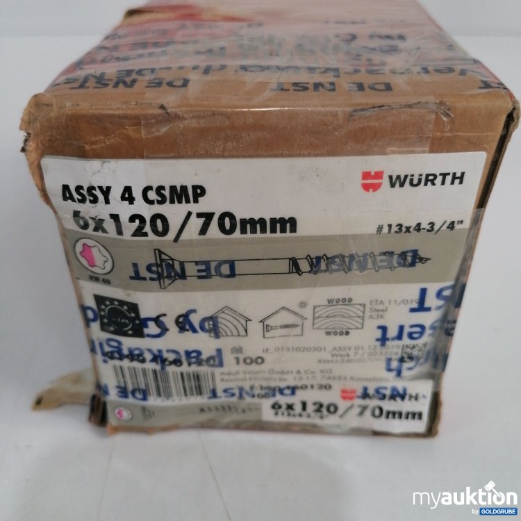 Artikel Nr. 438933: Würth ASSY 4 CSMP 5x120/70mm Schrauben 