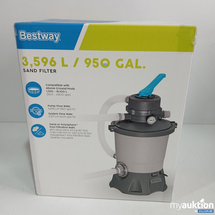 Artikel Nr. 843933 Artikel Nr. 843933: Bestway Sandfilteranlage 3,596L /950 gal.