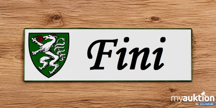 Artikel Nr. 936933: Blechschild 