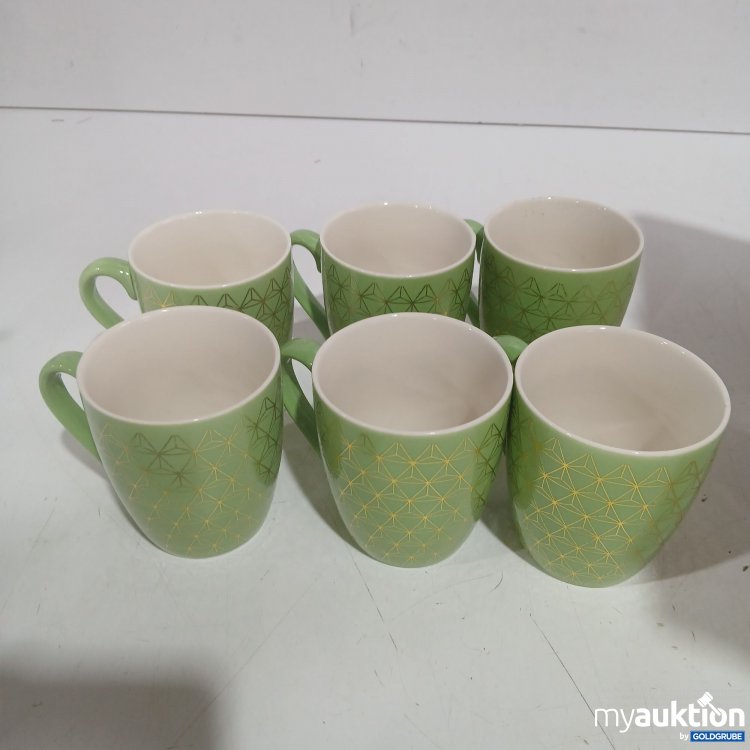 Artikel Nr. 939933 Artikel Nr. 939933: Kaffeetassen mit Muster grün gold