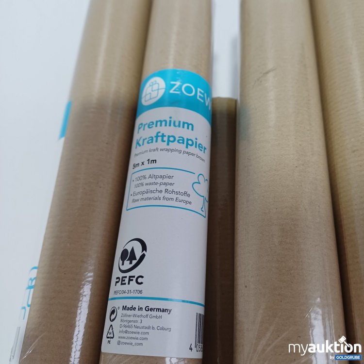 Artikel Nr. 463934 Artikel Nr. 463934: Zoewie Premium Kraftpapier 5m x 1m 25Stk.